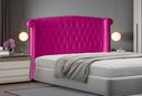 Ver imagem 2 de Cabeceira de Cama Box Toquio King 195 Cm Suede Rosa Pink do Lar Móveis e Decoração