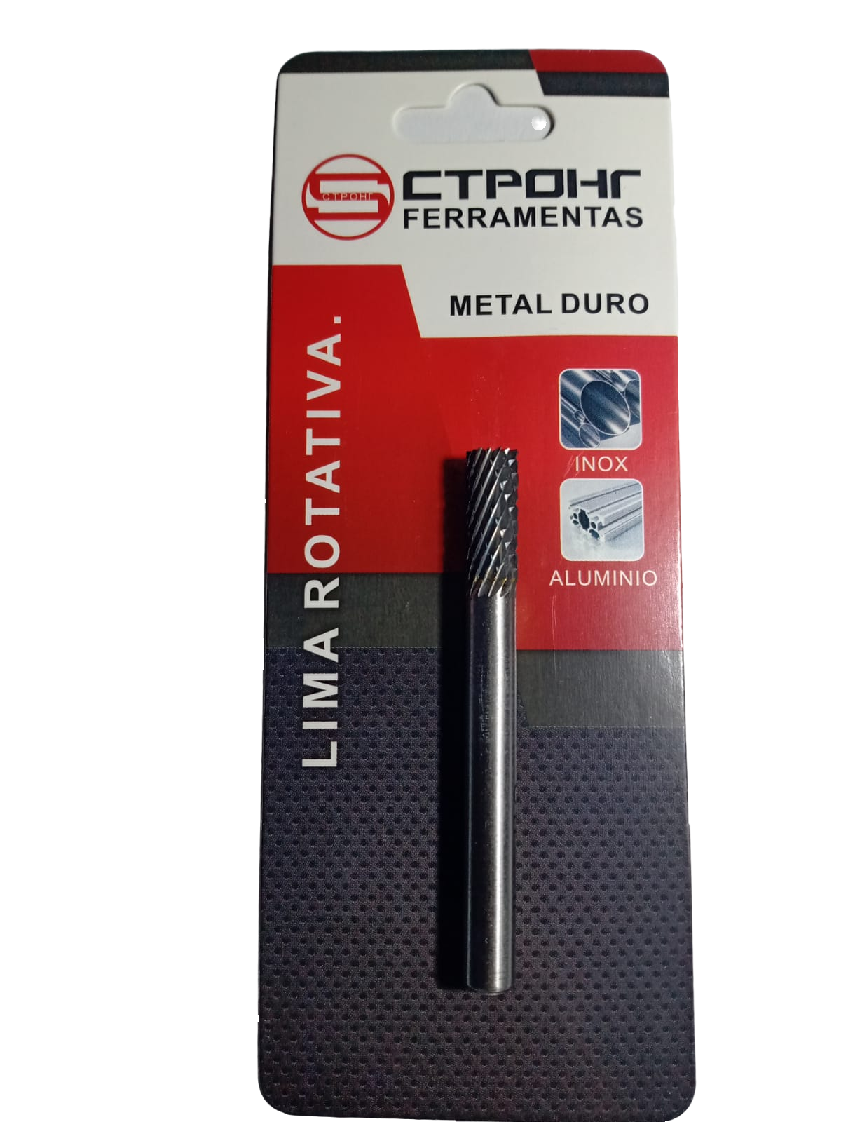 LIMA ROTATIVA CILINDRICA CORTE FRONTAL haste 6mm Corte16X6 - 1