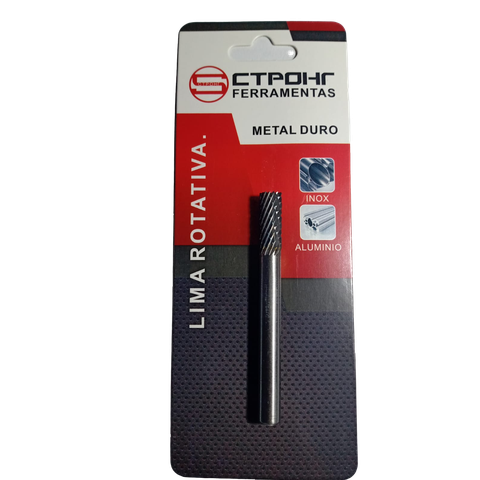 Lima Rotativa Cilindrica Corte Frontal Haste 6mm Corte16x6