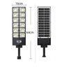Luminaria Solar Poste Kit 10 Uni Refletor 360 Leds Sensor Movimento 3 Modos Iluminaçao Segurança Det - 9
