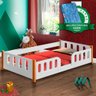 Cama Montessoriana Infantil Branca Melissa Divaloto Com Colchão Gazin - 1