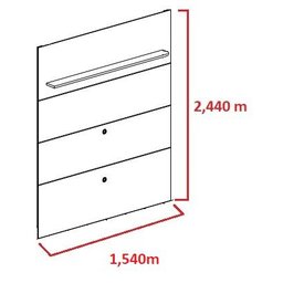 Estante Piso-Teto Interlagos para TV de até 65 polegadas - Imperial/Sépia - Madetec - 3