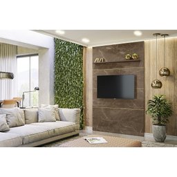 Estante Piso-Teto Interlagos para TV de até 65 polegadas - Imperial/Sépia - Madetec - 1