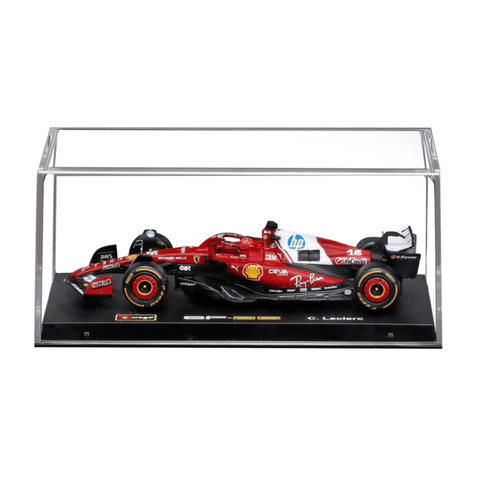 Miniatura F1 Ferrari Sf-25 16 Leclerc C/ Piloto 1:43 Bburago