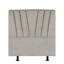 Ver imagem 2 de Cabeceira Estofada Bélgica 90cm Solteiro Para Cama Box Quarto Linho Bege - Gat Magazine