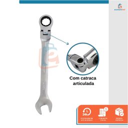 Chave Combinada Articulada com Catraca Starfer 11mm - 3