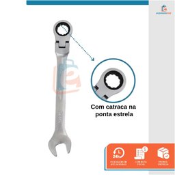 Chave Combinada Articulada com Catraca Starfer 11mm - 2