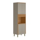 Ver imagem 1 de Paneleiro Torre Allure Jequitiba/gris Fosco 70cm