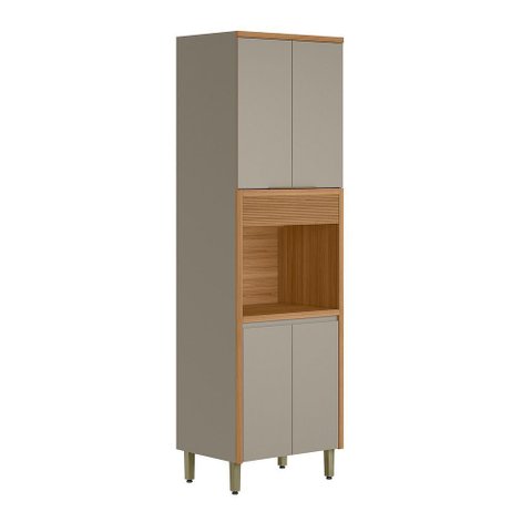 Paneleiro Torre Allure Jequitiba/gris Fosco 70cm