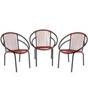 Ver imagem 1 de Kit Com 3 Cadeiras Eclipse De área Vermelho