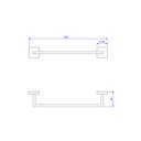 Ver imagem 2 de Porta Toalha Clean 300mm Red Gold - Deca Deca Metais