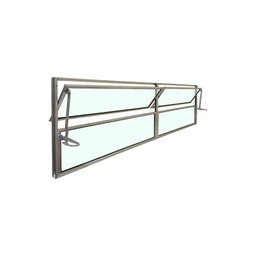 Vitro Basculante 2 Seções Brilhante 40x120 Linha Esmeralda Vidro Liso - 2