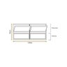 Vitro Basculante 2 Seções Brilhante 40x120 Linha Esmeralda Vidro Liso - 3