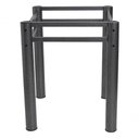 Ver imagem 3 de Base Quadrada P/Mesa Jantar Vidro Pedra Madeira Texturizado