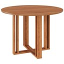 Ver imagem 1 de Mesa de Jantar Flora 15175 4 Lugares Redonda MDF 109x109cm Marrom Milani Movelaria