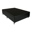 Ver imagem 2 de Base Cama Box com Baú Blindado Casal Corino Preto 43x138x188