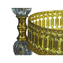Ver imagem 4 de Bandeja e Doceira Turca de 3 Andares em Metal Dourado para Doces Sobremesa Festa e Eventos - 30x18cm