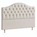 Ver imagem 4 de Cabeceira para Cama Box Casal 140cm Balence Facto Off White - Sallar Home