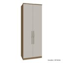 Ver imagem 1 de Guarda Roupa Modulado 02 Portas 245cm Setiba - Carvalho/Offwhite