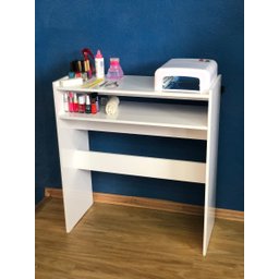 Mesa Manicure Base p/ Esmaltes Organizador Salão de Beleza ClickForte Branco - 18
