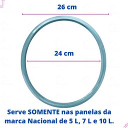Kit Borracha Panela de Pressão Nacional 5l / 7l / 10l Peso e Válvulas - 2