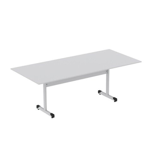 Mesa de Reunião 200cm para Escritório com Pés Tubulares em Aço Linha P15