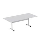 Ver imagem 1 de Mesa de Reunião 200cm para Escritório com Pés Tubulares em Aço Linha P15