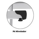 Ver imagem 7 de Mesa de Reunião 200cm para Escritório com Pés Tubulares em Aço Linha P15
