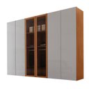 Ver imagem 3 de Guarda-Roupa Casal MDF com 6 Portas e 6 Gavetas Vision Reflecta Marrom/Marrome/Off White
