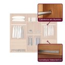 Ver imagem 6 de Guarda-Roupa Casal MDF com 6 Portas e 6 Gavetas Vision Reflecta Marrom/Marrome/Off White