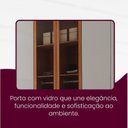 Ver imagem 7 de Guarda-Roupa Casal MDF com 6 Portas e 6 Gavetas Vision Reflecta Marrom/Marrome/Off White