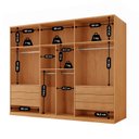 Ver imagem 5 de Guarda-roupa Casal Mdf com 6 Portas e 6 Gavetas Vision Reflecta