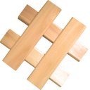 Ver imagem 1 de Painel Treliça Porta Vasos Suporte de Panelas Cantos Arredondados Eucalipto 30x30 Cm Neonx Dúzia