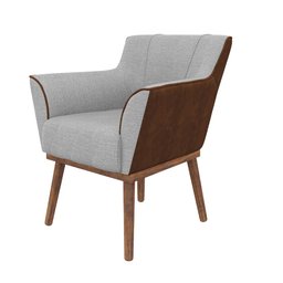 Poltrona Decorativa Dubai em Linho Just Time - 3