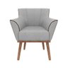Poltrona Decorativa Dubai em Linho Just Time - 4