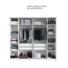 Guarda-roupa Branco Casal 4 Portas Édez Indus - 5