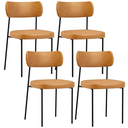 Ver imagem 1 de Kit 4 Cadeiras para Sala de Jantar e Cozinha Melissa em Aço Carbono