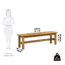 Ver imagem 5 de Conjunto Mesa de Jantar 160cm 2 Cadeiras e 2 Bancos 100% Madeira Maciça Ventimiglia Espresso Móveis Marrom/Nogueira