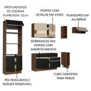 Ver imagem 5 de Armário de Cozinha Completa 290cm Rustic/Preto/Crema Safira Madesa 03