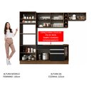 Ver imagem 6 de Armário de Cozinha Completa 290cm Rustic/Preto/Crema Safira Madesa 03