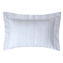 Porta Travesseiro Square 50 x 70 cm Branco Kacyumara 007609.0001.U - 1