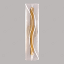 Ver imagem 1 de Arandela Waves Dourada 40cm Ip20 Led 12w 3 Temperaturas de Cor Bivolt