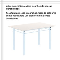 Conjunto Sala de Jantar com 4 Cadeiras Lara - 10