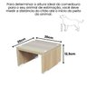 Base Comedouro Bebedouro Elevado Cachorro Pet Mdf:amadeirado - 2