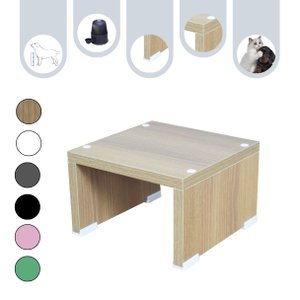 Base Comedouro Bebedouro Elevado Cachorro Pet Mdf:amadeirado