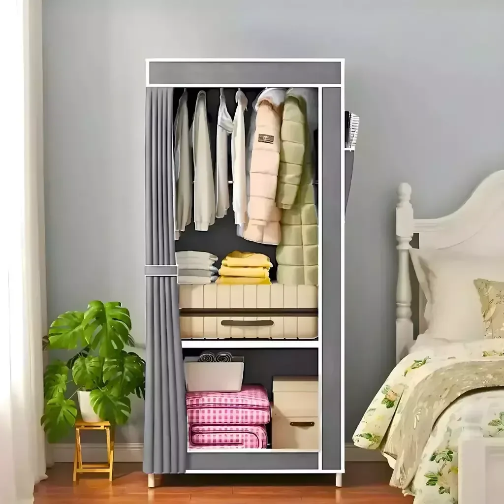 Guarda Roupa Closet Dobrável Organizador com Capa de Tecido - 3