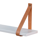 Ver imagem 7 de Prateleira de Parede 120 Cm em Mdf com Alça de Couro Sintético Cor Branco