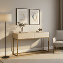 Ver imagem 1 de Aparador Eros 110cm com Base Metálica Estilo Industrial Resistente e Moderno para Sala Estar:off Whi