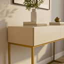 Ver imagem 2 de Aparador Eros 110cm com Base Metálica Estilo Industrial Resistente e Moderno para Sala Estar:off Whi