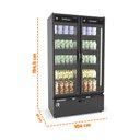 Ver imagem 2 de Auto Serviço Vanguard Resfriados Expositor 2 Portas 0 a 7 ºc Asvr2ppp Preto/preto 220v - Refrimate